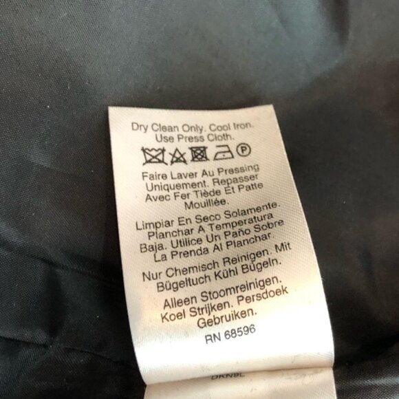 DKNY Black Long Tweed Topper Jacket - Picture 14 of 15